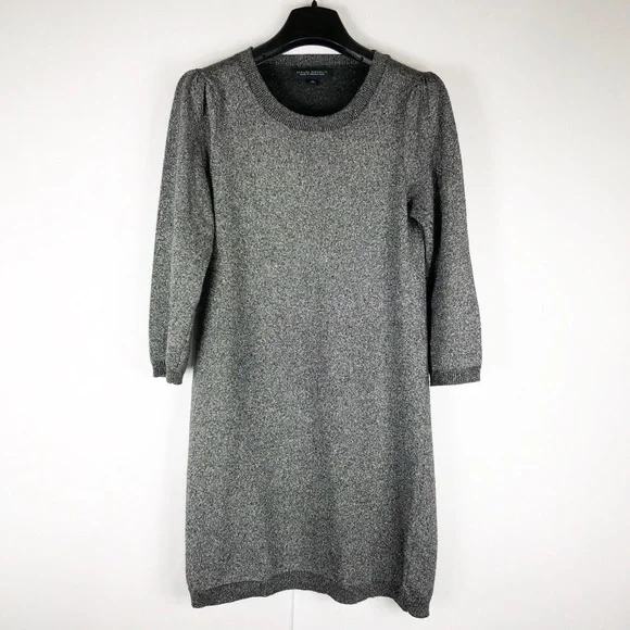Banana Republic | Dresses | Banana Republic Silver Glitter Sweater Dress |  Poshmark